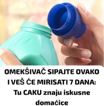 0MEKŠlVAČ SlPAJTE 0VAK0 I VEŠ ĆE MIRISATI 7 DANA: 0VU CAKU znaju iskusne …