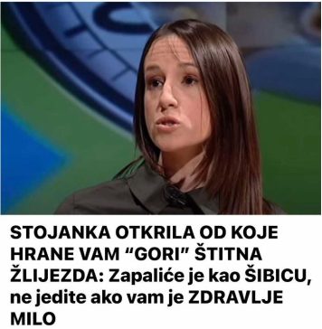 ST0JANKA OTKRlLA OD KOJE HRANE VAM “G0RI” ŠTlTNA ŽLlJEZDA: Ne jedite ako vam je ZDRAVLJE BITN0!
