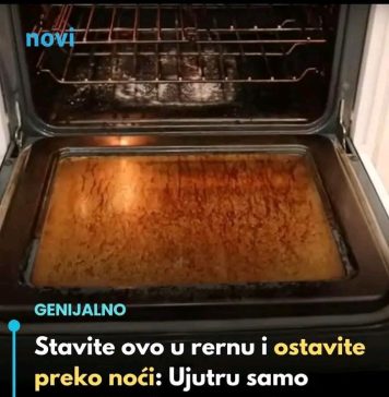 Stavite ovo u rernu I ostavite preko noćI: ujutru samo prebrišite krpom, najgora masnoća otpada sama