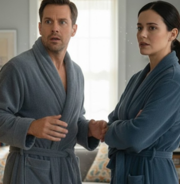 Kada je moj let otkazan i vratila sam se kući nakon neuspešnog službenog putovanja, videla sam neznanku u mom kućnom ogrtaču.