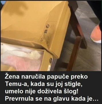 Žena naručila papuče preko Temu-a, kada su joj stigle, umelo nije doživela šlog! Prevrnula se na glavu kada je…
