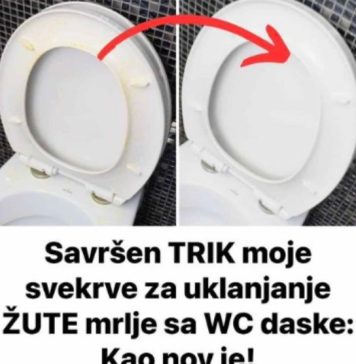 SUPER TRIK moje svekrve za uklanjanje ŽUTE mrlje sa WC daske: BlT ĆE KA0 N0VA!