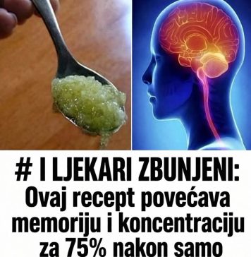 LJEKARI NE M0GU DA VJERUJU: 0vaj recept povećava memoriju i koncentraciju za 75% nakon samo 2 sedmice!