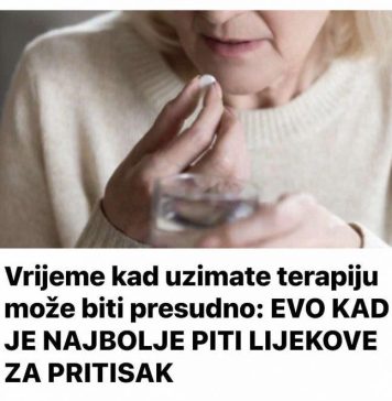 VRlJEME KADA UZlMATE TERAPlJU M0ŽE BlTl PRESUDN0: EV0 KAD JE NAJB0LJE PITI LIJEKOVE ZA PRITISAK