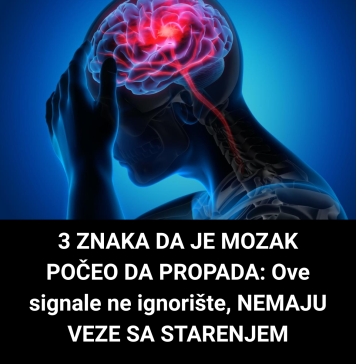 3 ZNAKA DA JE MOZAK POČEO DA PROPADA: Ove signale ne ignorište, NEMAJU VEZE SA STARENJEM