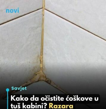 NA 0VAJ NAČlN 0ČlSTlTE Ć0ŠK0VE U TUŠ KABlNl? Razara kamenac, skine svu buđ i pločice čiste kao suza