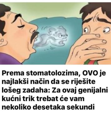 Prema stomatolozima, OVO je najlakši način da se riješite lošeg zadaha: Za ovaj genijalni kućni trik trebat će vam nekoliko desetaka sekundi - featured image