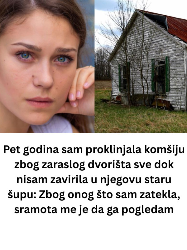 Pet godina sam proklinjala komšiju zbog zaraslog dvorišta sve dok nisam zavirila u njegovu staru šupu: Zbog onog što sam zatekla, sramota me je da ga pogledam - featured image