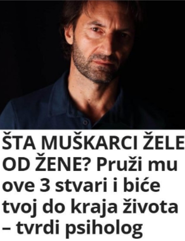 ŠTA MUŠKARCI ŽELE OD ŽENE? Pruži mu ove 3 stvari i biće tvoj do kraja života – tvrdi psiholog - featured image ŠTA MUŠKARCI ŽELE OD ŽENE? Pruži mu ove 3 stvari i biće tvoj do kraja života – tvrdi psiholog - featured image