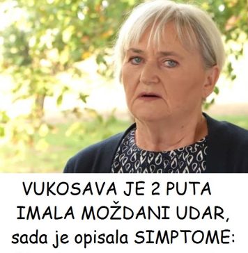 VUKOSAVA JE 2 PUTA IMALA MOŽDANI UDAR, sada je opisala SIMPTOME: “Evo šta sam prvo osjetila…” - featured image