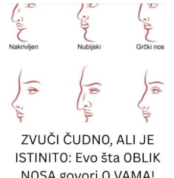 ZVUČI ČUDNO, ALI JE ISTINITO: Evo šta OBLIK NOSA govori O VAMA! Svima je pogodilo - featured image