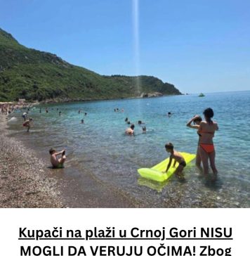Kupači na plaži u Crnoj Gori NISU MOGLI DA VERUJU OČIMA! Zbog onoga što su videli u PLIĆAKU, odmah su pobjegli… (VIDEO) - featured image