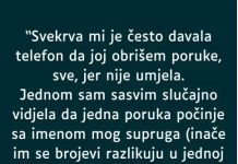“Svekrva mi je često davala telefon da joj obrišem poruke, sve, jer nije umjela…” - featured image