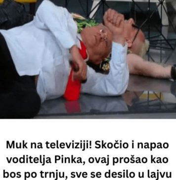 Muk na televiziji! Skočio i napao voditelja Pinka, ovaj prošao kao bos po trnju, sve se desilo u lajvu - featured image