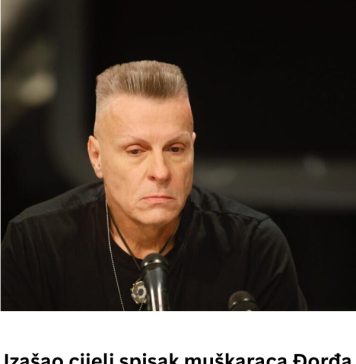 Izašao cijeli spisak muškaraca Đorđa Davida! Šokiraće vas kad vidite ko je među njima, svi ga dobro znaju! (FOTO) - featured image