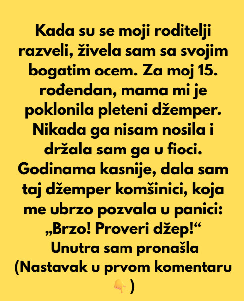 Kada su se moji roditelji razveli, živela sam sa ocem, jer je bio mnogo bogatiji od moje majke… - featured image