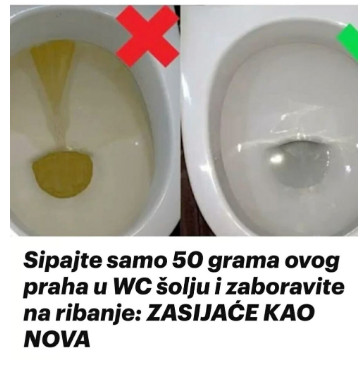 Sipajte samo 50 grama ovog praha u WC šolju i zaboravite na ribanje: ZASIJAĆE KAO NOVA - featured image Sipajte samo 50 grama ovog praha u WC šolju i zaboravite na ribanje: ZASIJAĆE KAO NOVA - featured image