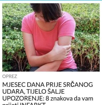 Mjesec dana prije srčanog udara vaše tijelo šalje upozorenje: 8 znakova da ste u opasnosti - featured image