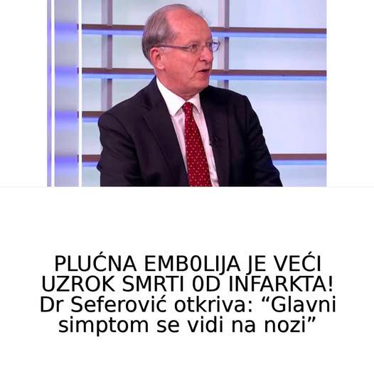 PLUĆNA EMB0LIJA VEĆI JE UZR0K SMRTI 0D INFARKTA! Poznati doktor otkriva: “Glavni simptom se vidi na nozi” - featured image