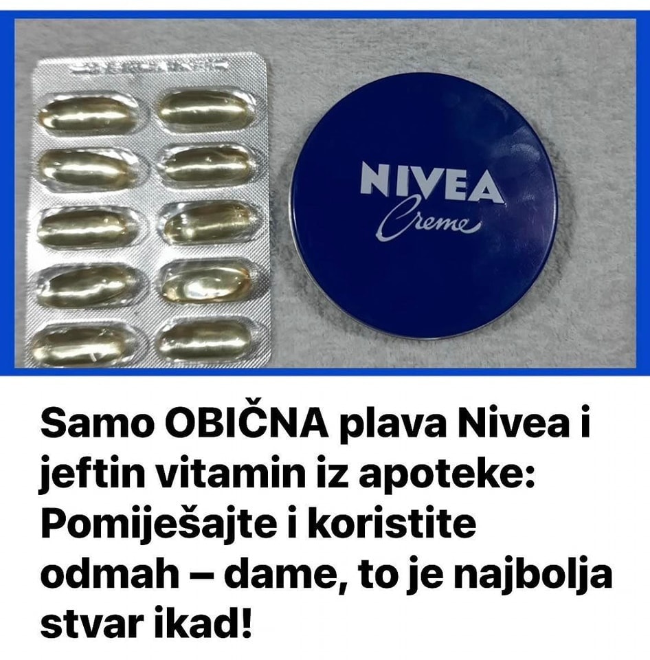 Samo 0BIČNA plava N1vea i jeftin vitamin iz apoteke: Pomiješajte i koristite odmah – dame, to je najbolja stvar ikad! - featured image