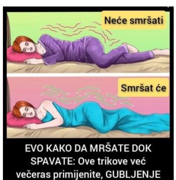 OVAKO ĆETE DA SMRŠATE DOK SPAVATE: Ove trikove ODMAH večeras primijenite, GUBLJENJE KILAŽE NIKADA NIJE BILO JEDNOSTAVNIJE - featured image