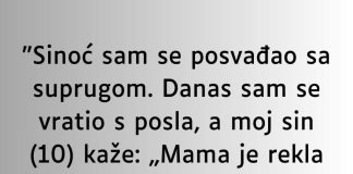 “Sinoć sam se posvađao sa suprugom….” - featured image