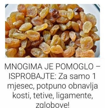 MNOGIMA JE POMOGLO – ISPROBAJTE: Za samo 1 mjesec, potpuno obnavlja kosti, tetive, ligamente, zglobove! MNOGIMA JE POMOGLO – ISPROBAJTE: Za samo 1 mjesec, potpuno obnavlja kosti, tetive, ligamente, zglobove! - featured image