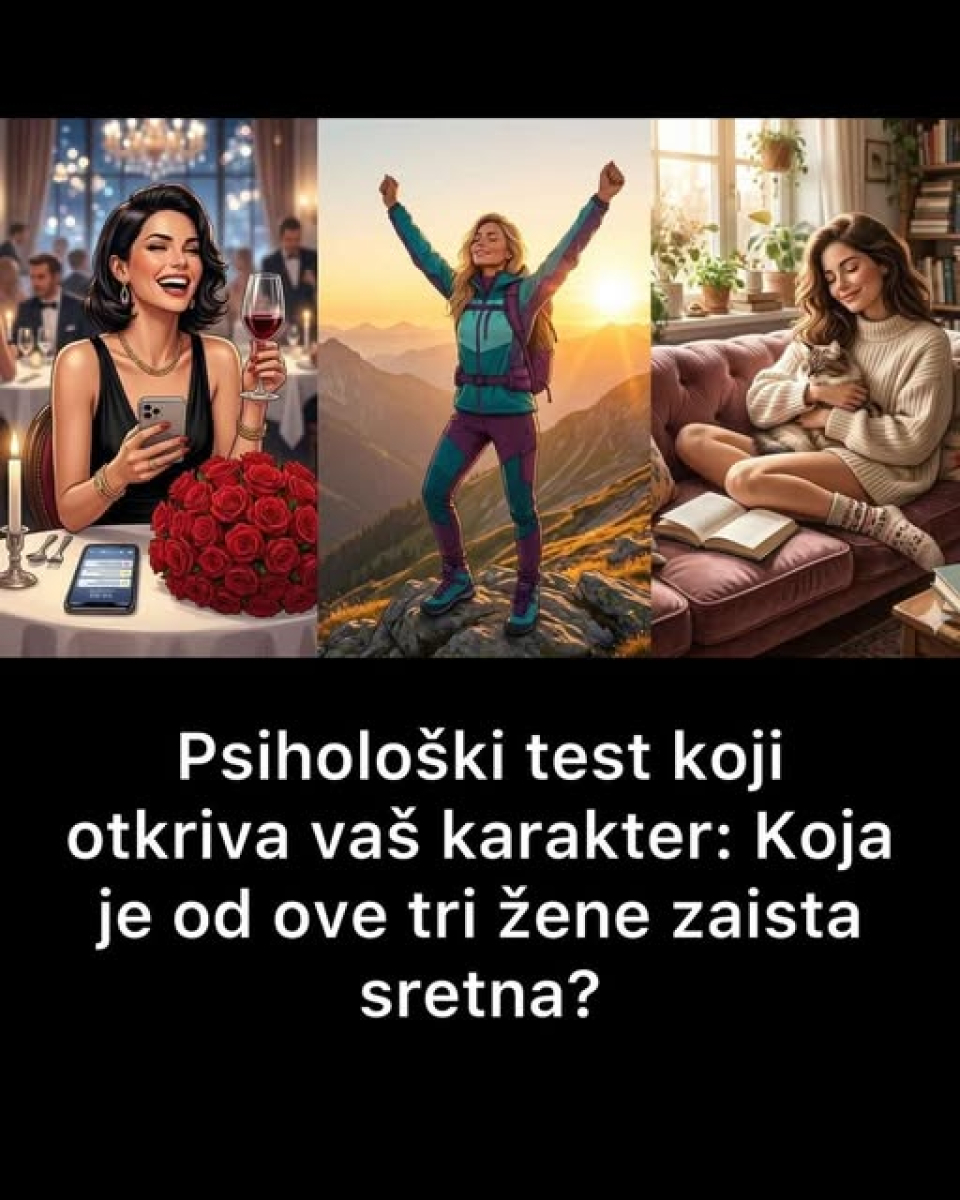 Psihološki test koji otkriva vaš karakter: Koja je od ove tri žene zaista sretna? - featured image Psihološki test koji otkriva vaš karakter: Koja je od ove tri žene zaista sretna? - featured image