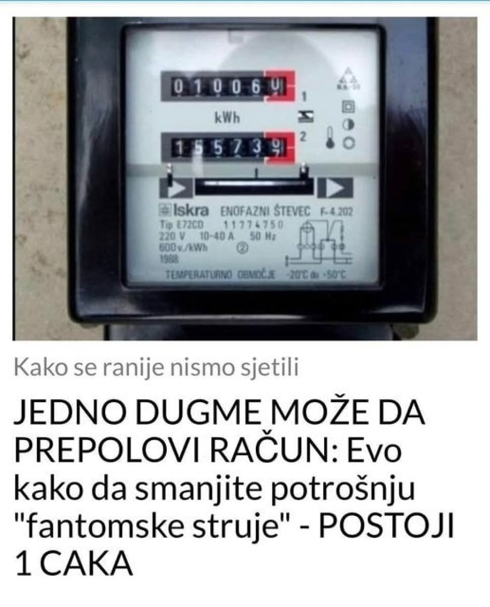 JEDNO DUGME MOŽE DA PREPOLOVI RAČUN: Evo Kako Da Smanjite Potrošnju Struje – POSTOJI 1 CAKA - featured image JEDNO DUGME MOŽE DA PREPOLOVI RAČUN: Evo Kako Da Smanjite Potrošnju Struje – POSTOJI 1 CAKA - featured image