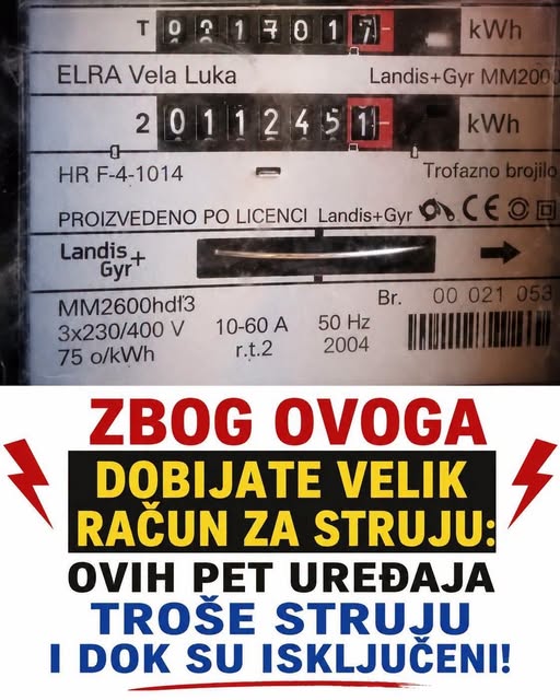 ZBOG OVOGA DOBIJATE VELIK RAČUN ZA STRUJU: Ovih pet uređaja troše struju i dok su isključeni - featured image