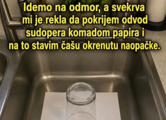 Zašto mnogi prije odlaska na odmor pokriju odvod sudopera čašom i komadom papira? Stari trik koji i danas ima smisla