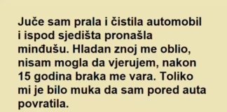 “Juče sam prala i čistila automobil i ispod sjedišta pronašla minđušu” - featured image