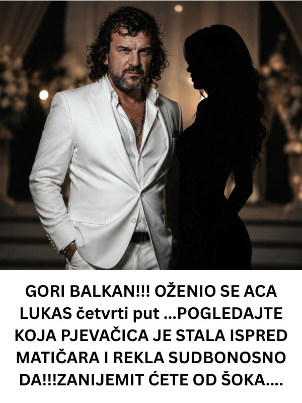 GORI BALKAN!!! OŽENIO SE ACA LUKAS četvrti put …POGLEDAJTE KOJA PJEVAČICA JE STALA ISPRED MATIČARA I REKLA SUDBONOSNO DA!!!ZANIJEMIT ĆETE OD ŠOKA!!! - featured image GORI BALKAN!!! OŽENIO SE ACA LUKAS četvrti put …POGLEDAJTE KOJA PJEVAČICA JE STALA ISPRED MATIČARA I REKLA SUDBONOSNO DA!!!ZANIJEMIT ĆETE OD ŠOKA!!! - featured image