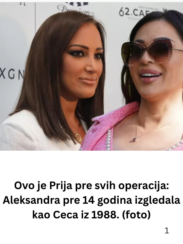 Ovo je Prija pre svih operacija: Aleksandra pre 14 godina izgledala kao Ceca iz 1988. (foto) - featured image Ovo je Prija pre svih operacija: Aleksandra pre 14 godina izgledala kao Ceca iz 1988. (foto) - featured image