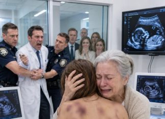 U VIP klinici sam pomagala svojoj kćeri, koja je bila u devetomjesečnom razdoblju, da se skine za posljednji ultrazvuk - featured image