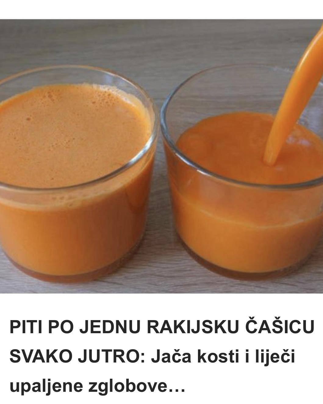 PITI PO JEDNU RAKIJSKU ČAŠICU SVAKO JUTRO: Jača kosti i liječi upaljene zglobove… - featured image