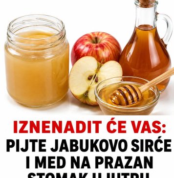 IZNENADIT ĆE VAS: Pijte jabukovo sirće i med na prazan stomak ujutru, a evo zašto… - featured image