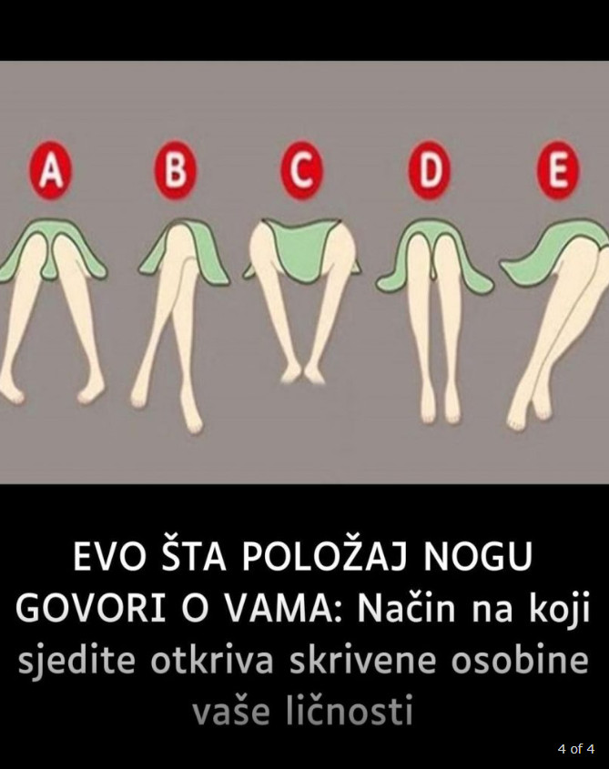 EV0 ŠTA P0L0ŽAJ NOGU GOVORI 0 VAMA: Način na koji sjedite 0tkriva skrivene 0S0BINE vaše ličnosti - featured image