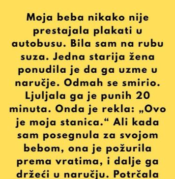 Bio sam u autobusu kada je moja beba počela toliko glasno plakati da su se svi okretali i gledali u nas. Bilo mi je strašno neugodno. Šta god da sam pokušavao, nije prestajao. Bio sam u autobusu kada je moja beba počela toliko glasno plakati da su se svi okretali i gledali u nas. Bilo mi je strašno neugodno. Šta god da sam pokušavao, nije prestajao. - featured image