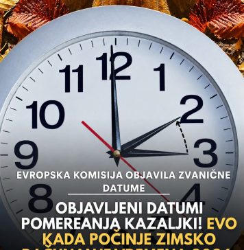 Objavljeni datumi pomjeranja kazaljki! Evo kada počinje zimsko računanje vremena 2026. godine Objavljeni datumi pomjeranja kazaljki! Evo kada počinje zimsko računanje vremena 2026. godine - featured image