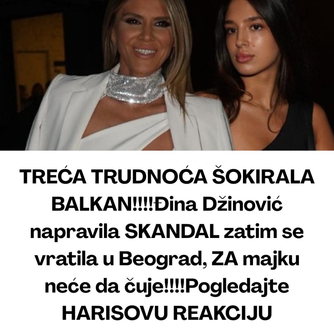 TREĆA TRUDNOĆA ŠOKIRALA BALKAN!!!!Đina Džinović napravila SKANDAL zatim se vratila u Beograd, ZA majku neće da čuje!!!!Pogledajte HARISOVU REAKCIJU - featured image