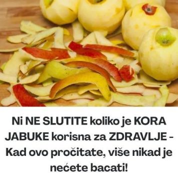 KORA JABUKE SE NE BACA: Ni ne slutite koliko je korisna, evo kako sve možete da je upotrijebite