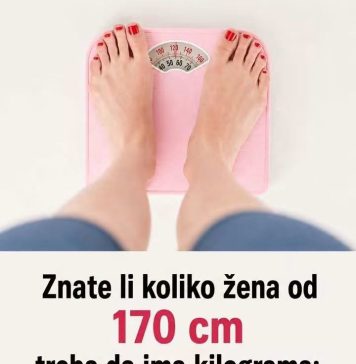 Koliko žena od 170 cm treba da ima kilograma? Ovo je tačna tabela za svaku godinu starosti
