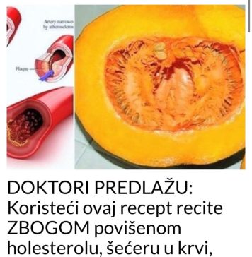 I DOKTORI GA KORISTE: Uz ovaj recept recite ZBOGOM povišenom holesterolu, šećeru u krvi, masnoćama i trigliceridima!