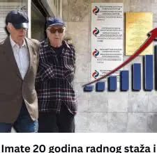 Imate 20 godina radnog staža i bili ste prijavljeni na minimalac? Pogledajte koliku penziju možete da očekujete