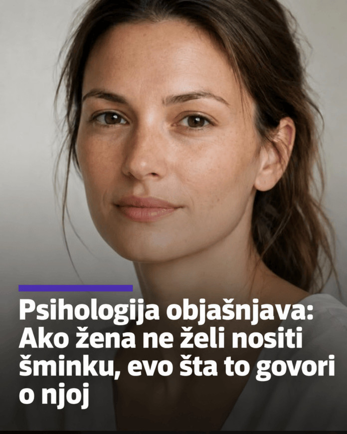 Žena bez šminke? Evo šta to govori o njoj - featured image