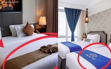 Čemu zapravo služi uska traka od tkanine preko hotelskog kreveta? Čemu zapravo služi uska traka od tkanine preko hotelskog kreveta? - featured image