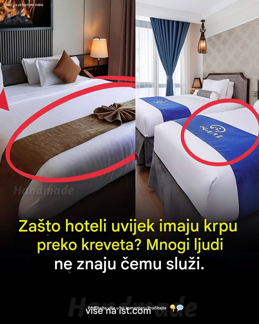 Čemu zapravo služi uska traka od tkanine preko hotelskog kreveta? - featured image