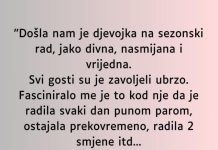 “Došla nam je djevojka na sezonski rad…” - featured image