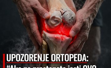 UPOZORENJE ORTOPEDA: “Ako ne prestanete jesti OVO, vaši zglobovi će se pretvoriti u ‘prah’ prije 60-e!” UPOZORENJE ORTOPEDA: “Ako ne prestanete jesti OVO, vaši zglobovi će se pretvoriti u ‘prah’ prije 60-e!” - featured image
